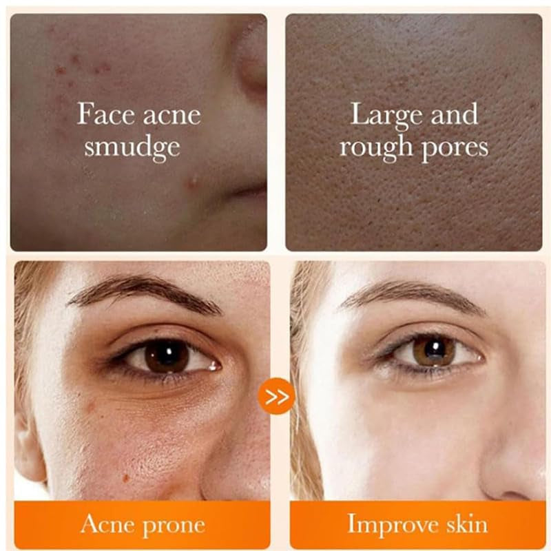 2 Pcs Turmeric Foaming Face Wash, Deep Cleaning Scrub Exfoliating Glow Wash Turmeric Facial Cleanser with Brush for All Skin.