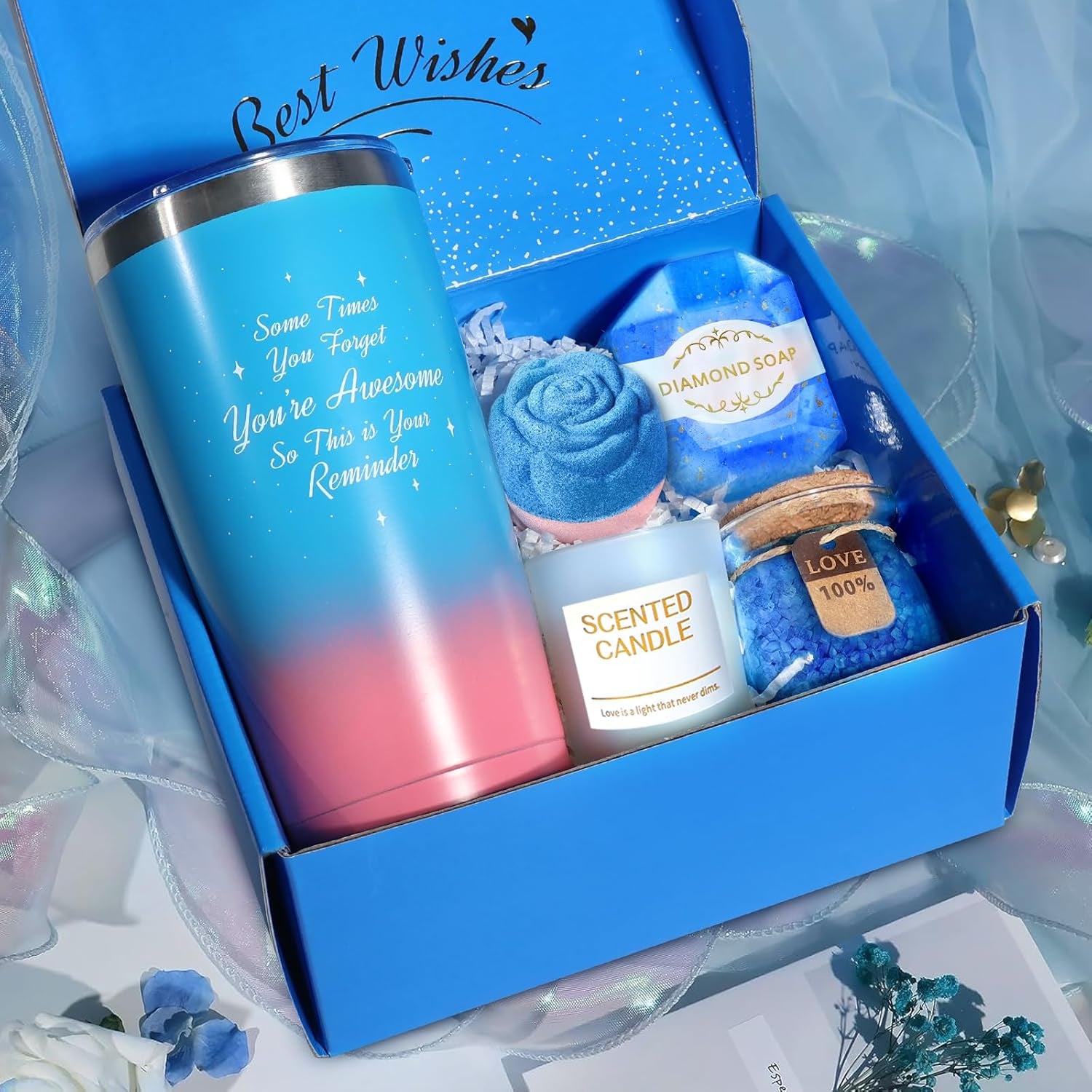 Gifts for Women, Birthday Gifts for Women, Mom, Friends, Wife, Girlfriend, Sister, Her, Gift Basket Set for Anniversary, Home SPA, Women Gifts - Ideal Christmas Gifts for Women