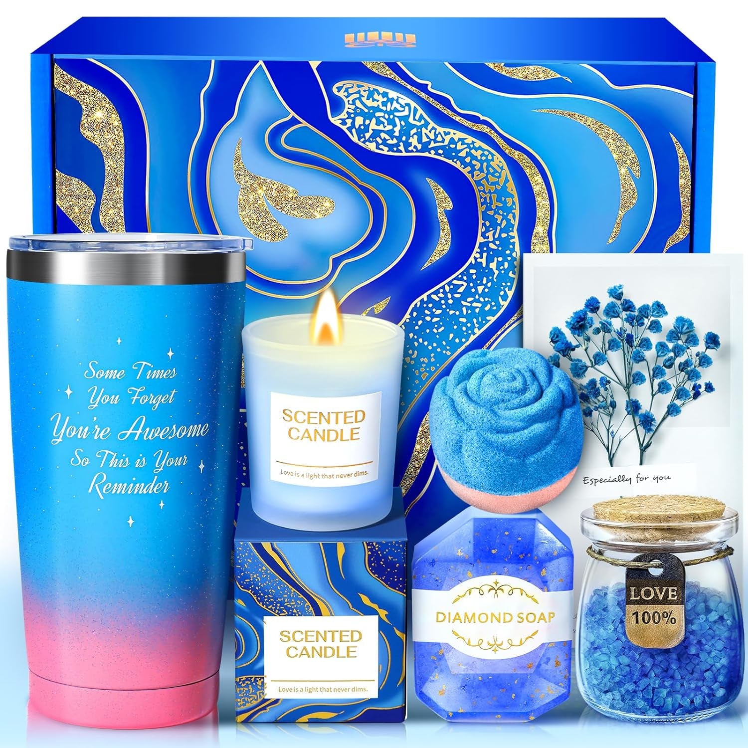 Gifts for Women, Birthday Gifts for Women, Mom, Friends, Wife, Girlfriend, Sister, Her, Gift Basket Set for Anniversary, Home SPA, Women Gifts - Ideal Christmas Gifts for Women